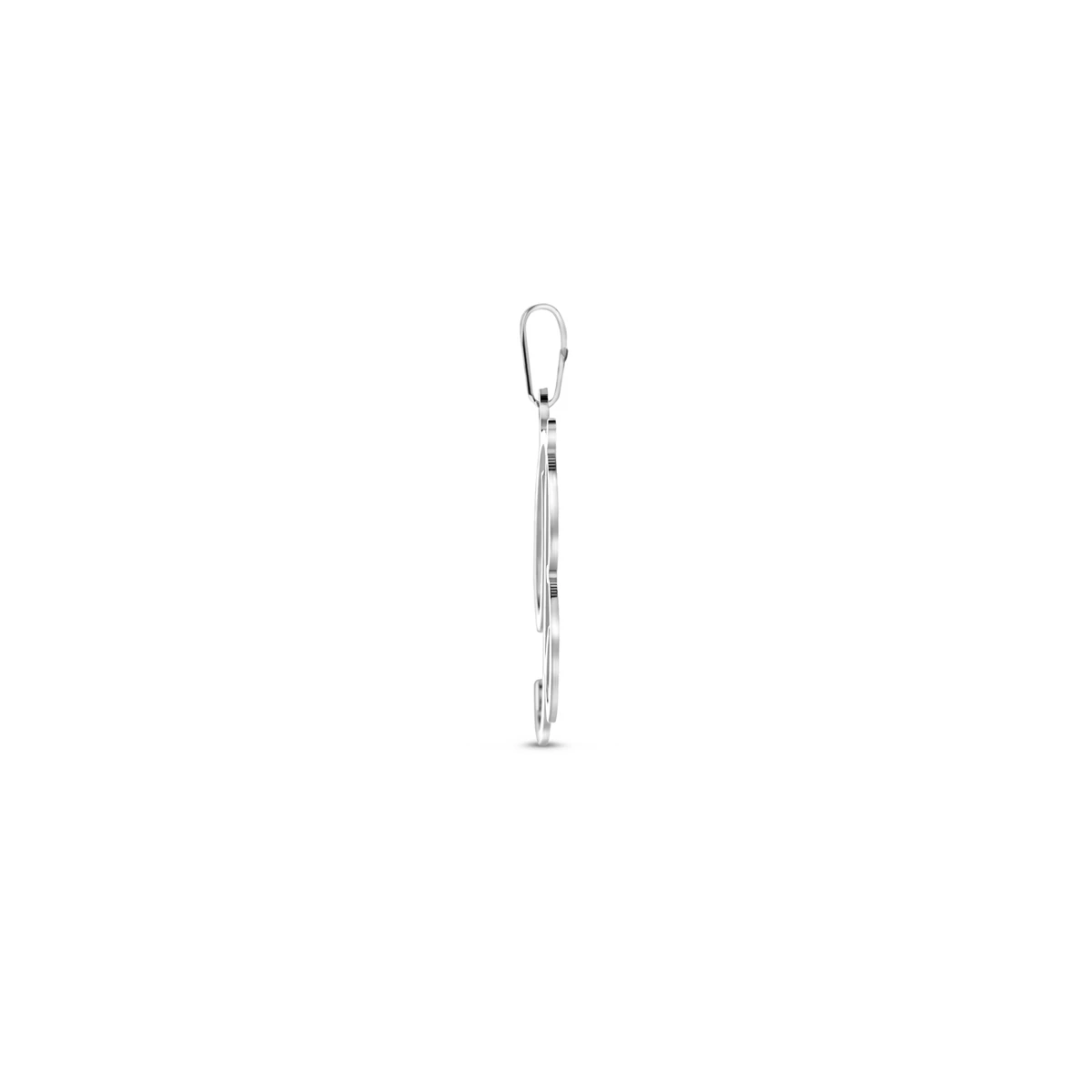 hanger letter zilver gerhodineerd
