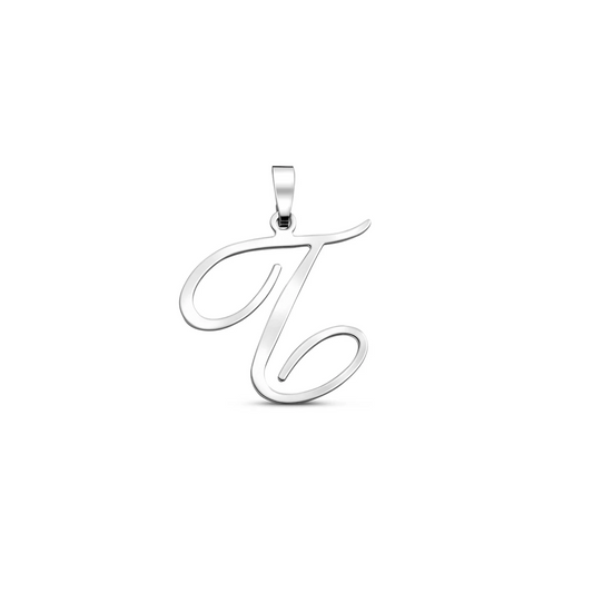 hanger letter zilver gerhodineerd