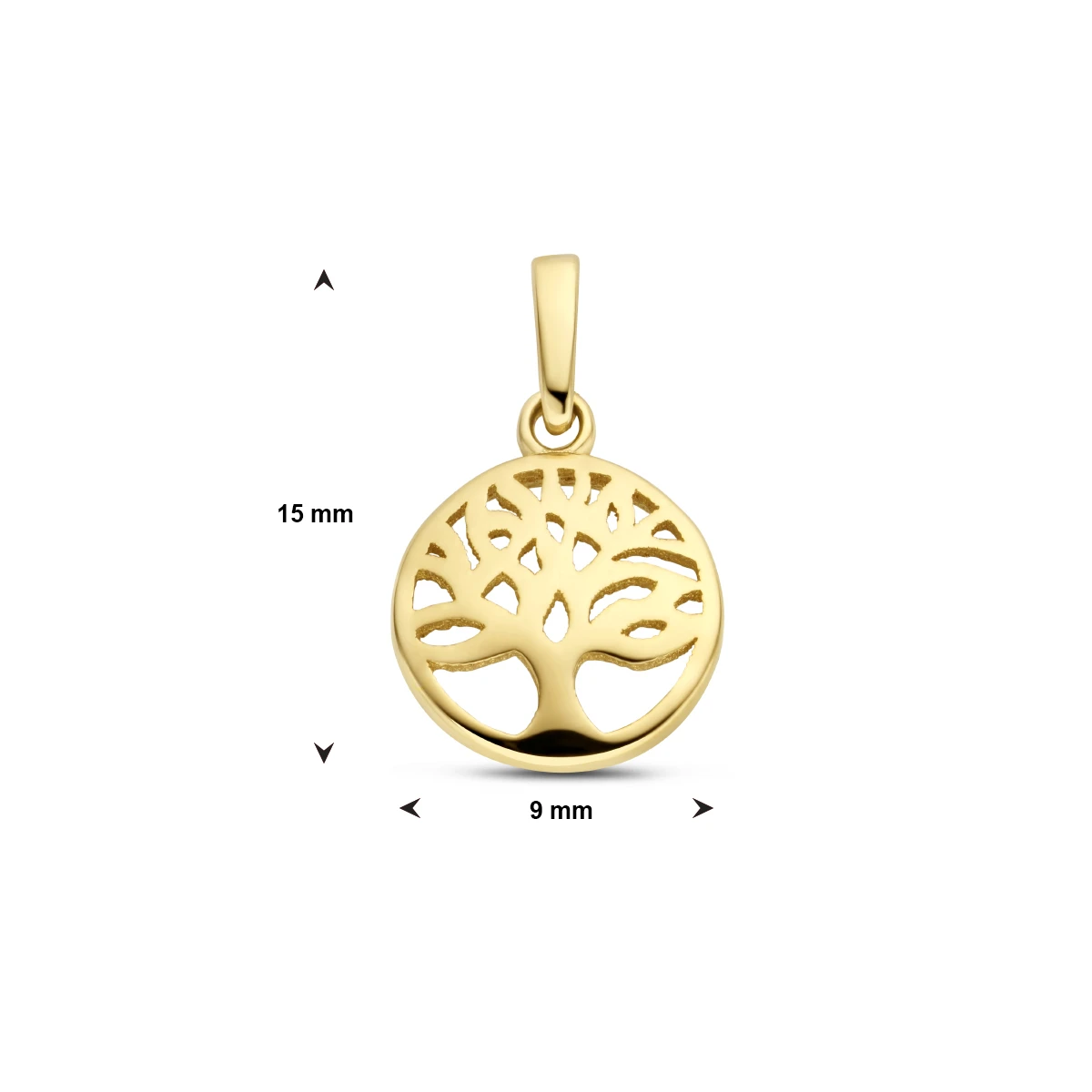 hanger levensboom 14K geelgoud
