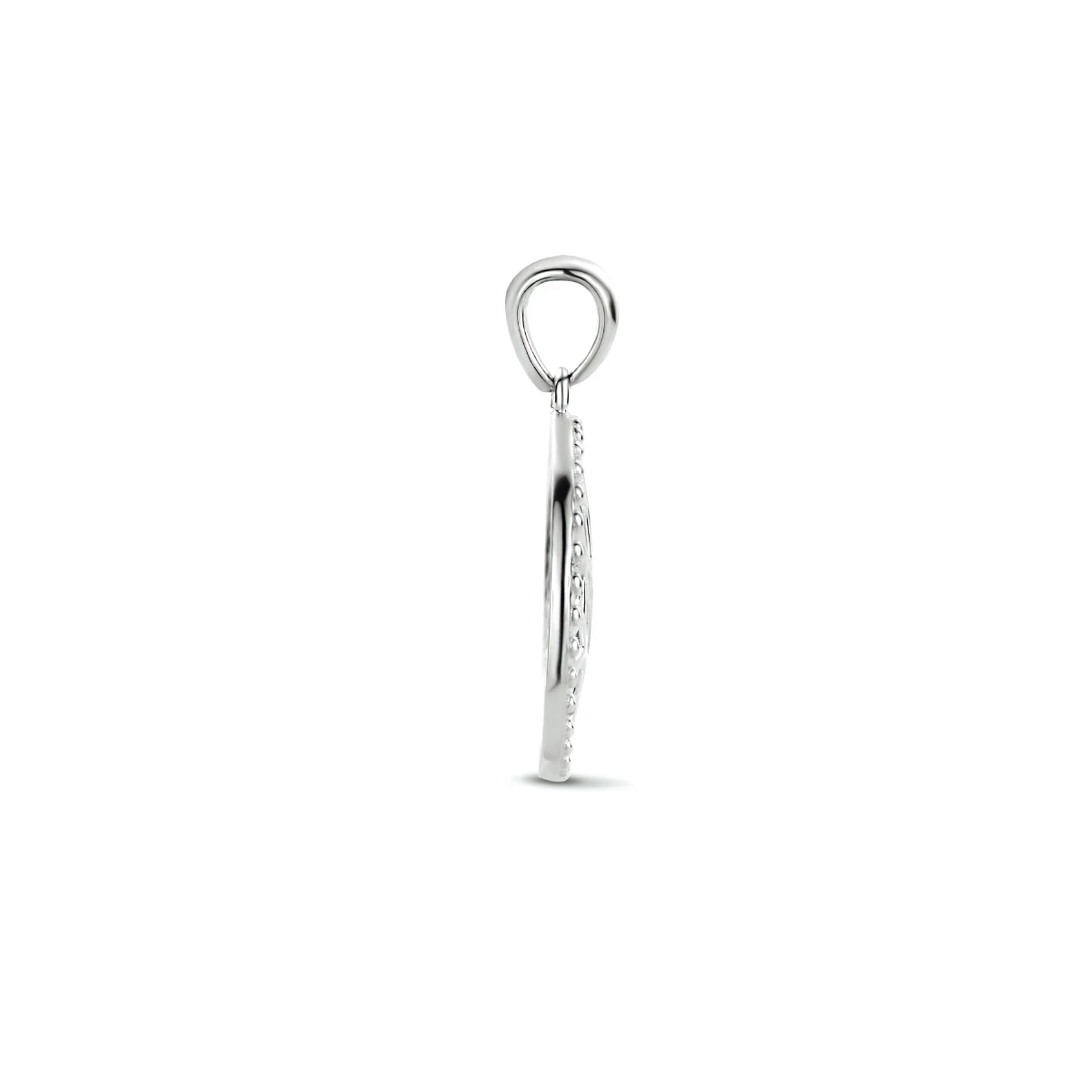 hanger levensboom 20 mm zilver gerhodineerd