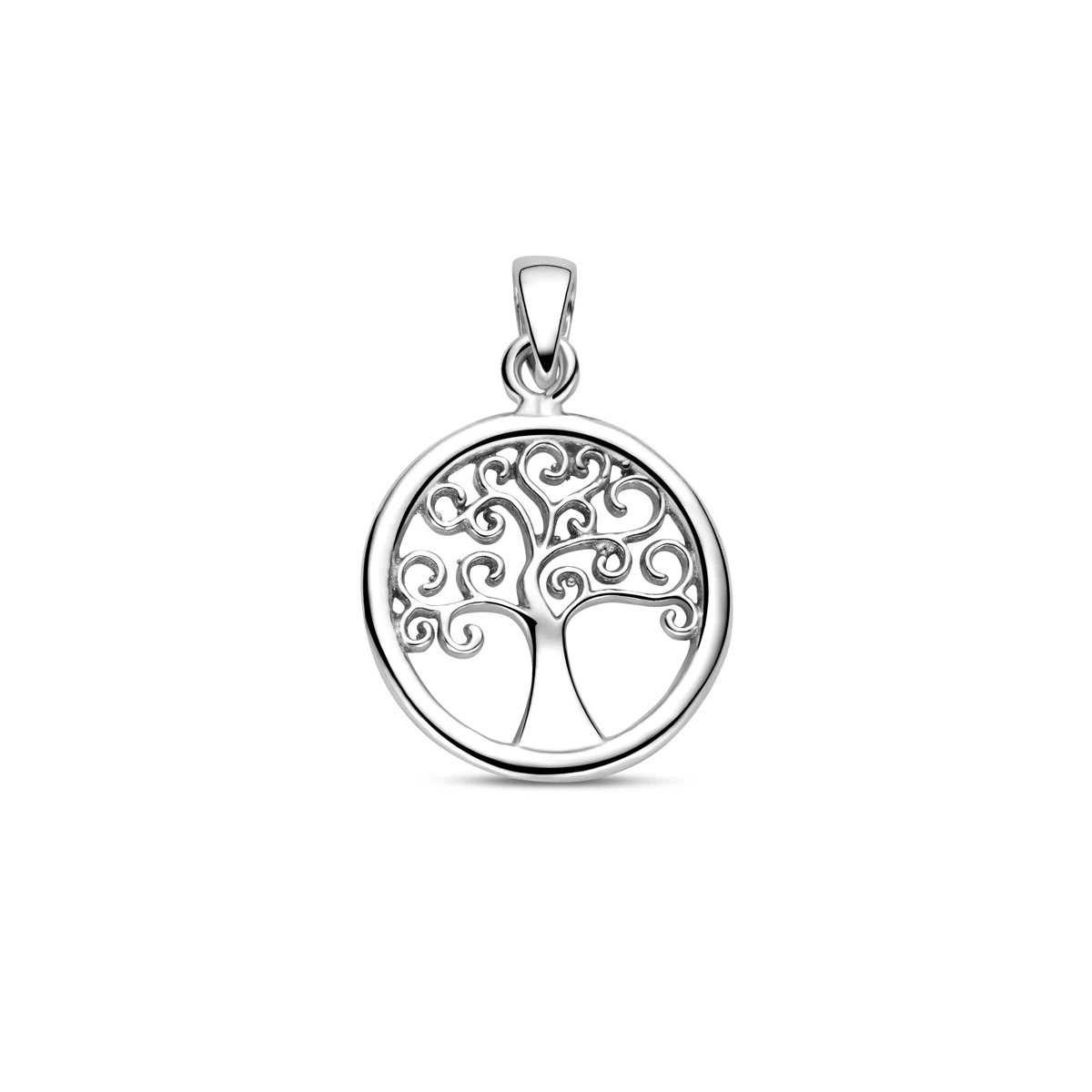 hanger levensboom zilver gerhodineerd
