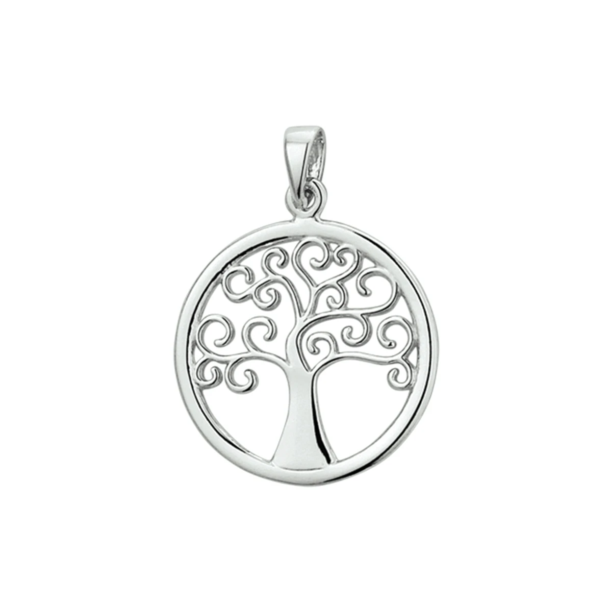 hanger levensboom zilver gerhodineerd