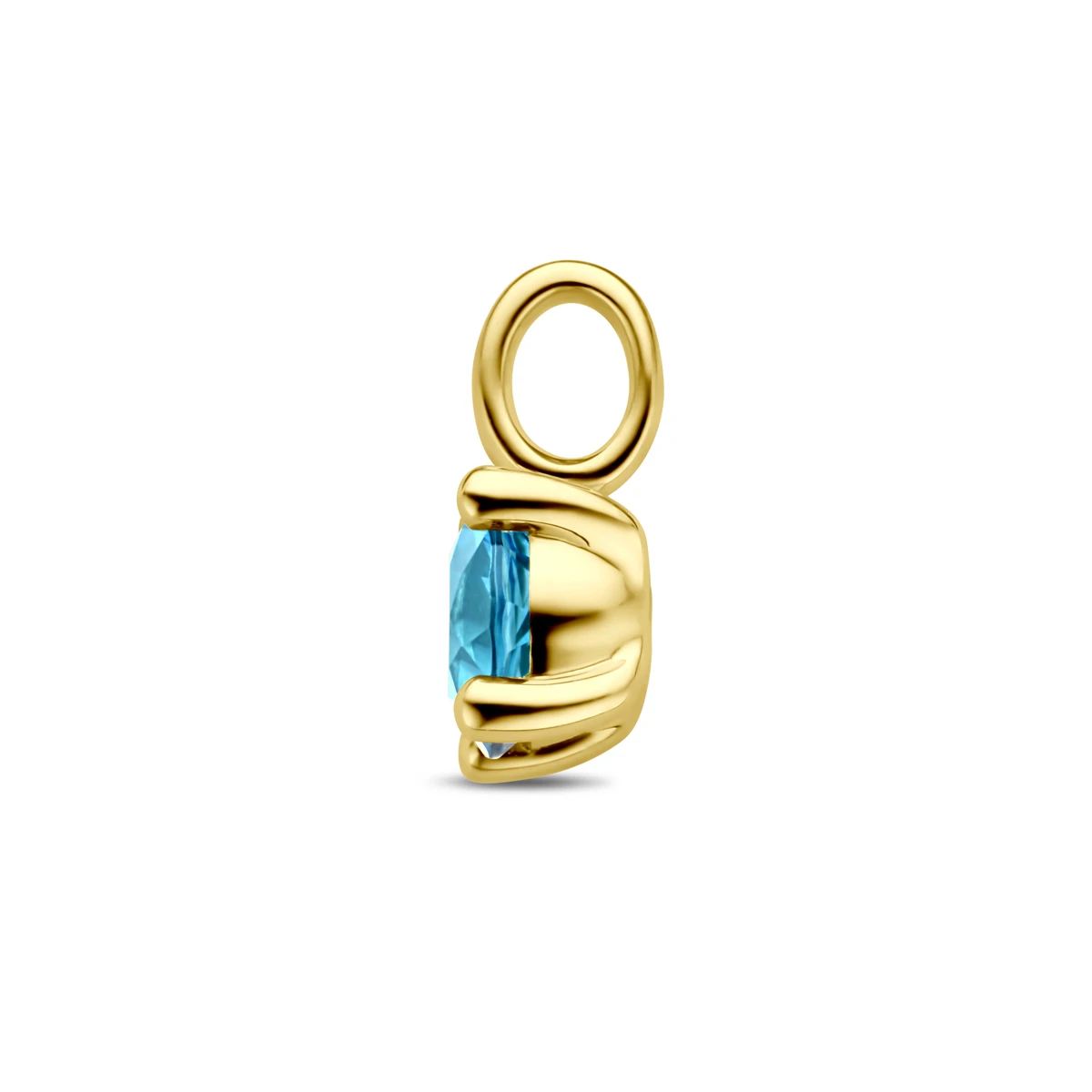 hanger london blue topaas 14K geelgoud