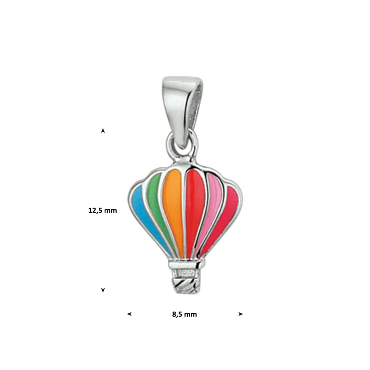 hanger luchtballon zilver gerhodineerd