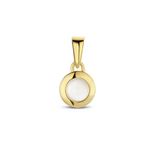 hanger maansteen 14K geelgoud