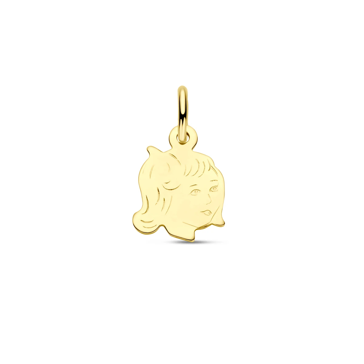 hanger meisje 10 mm 14K geelgoud