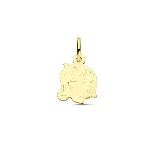 hanger meisje 10 mm 14K geelgoud