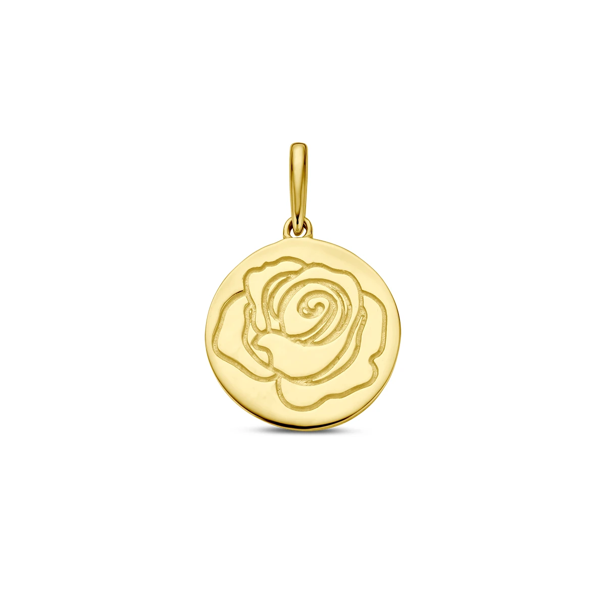 hanger met geboortebloem 14K geelgoud