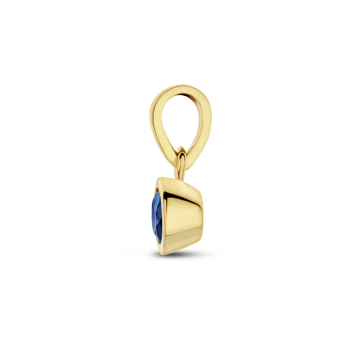 hanger met geboortesteen 11 mm 14K geelgoud