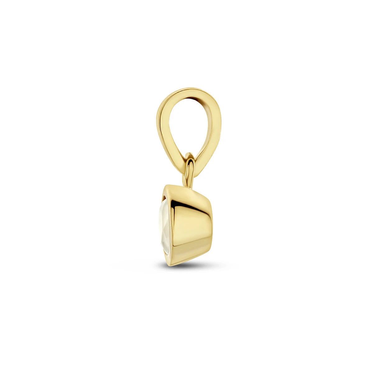 hanger met geboortesteen 11 mm 14K geelgoud