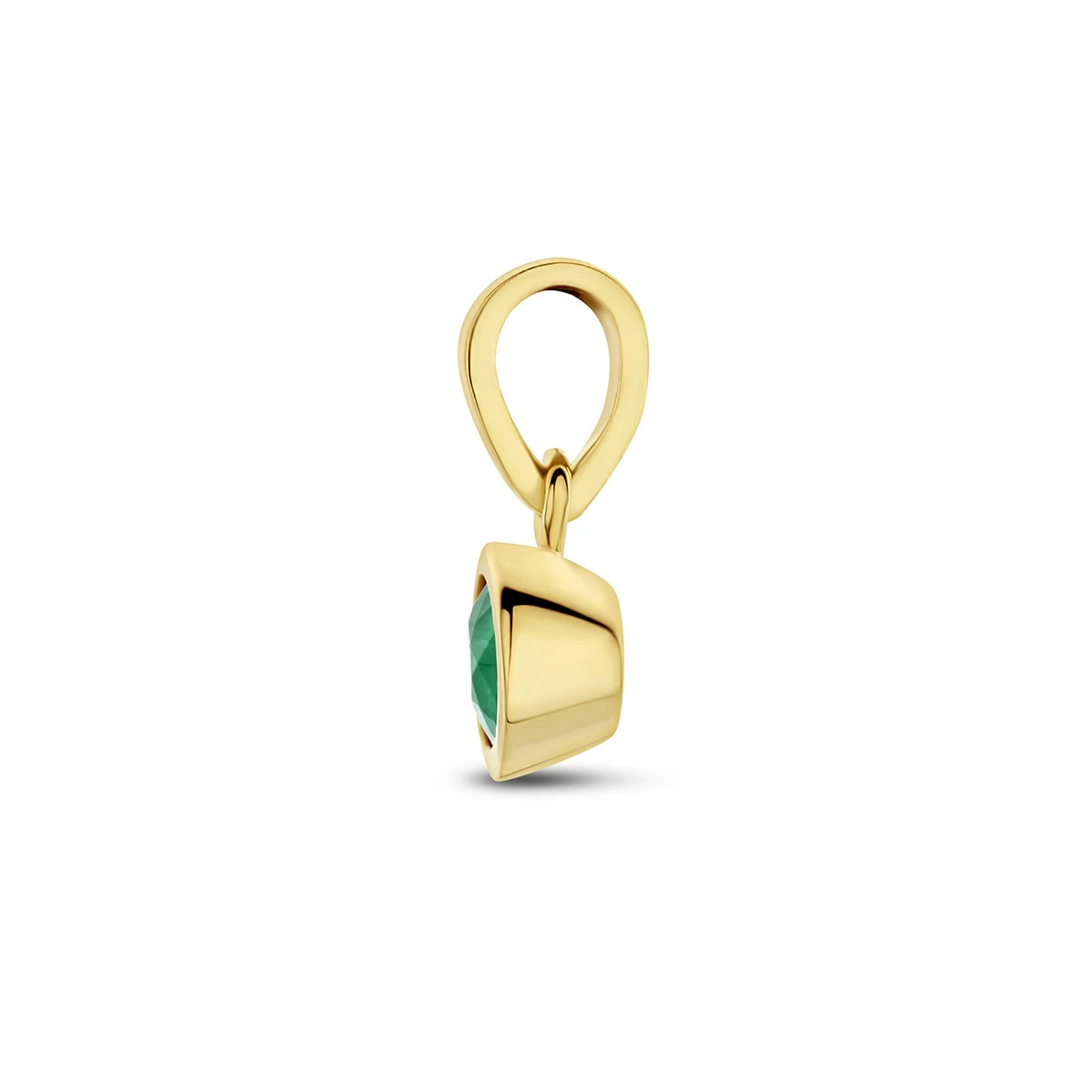 hanger met geboortesteen 11 mm 14K geelgoud