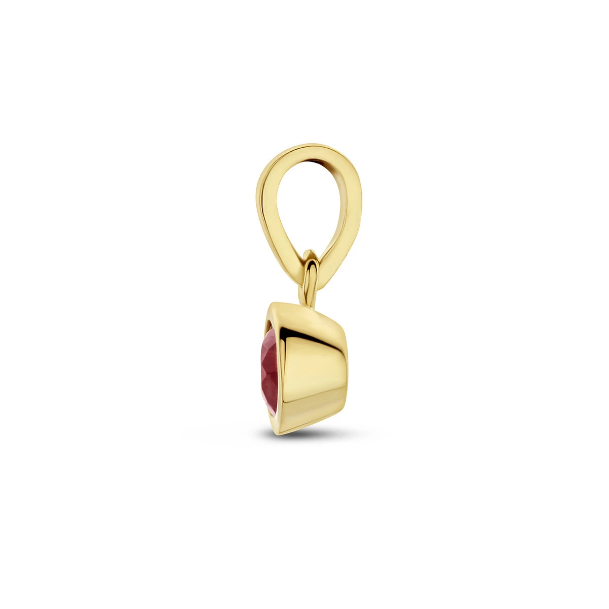 hanger met geboortesteen 11 mm 14K geelgoud