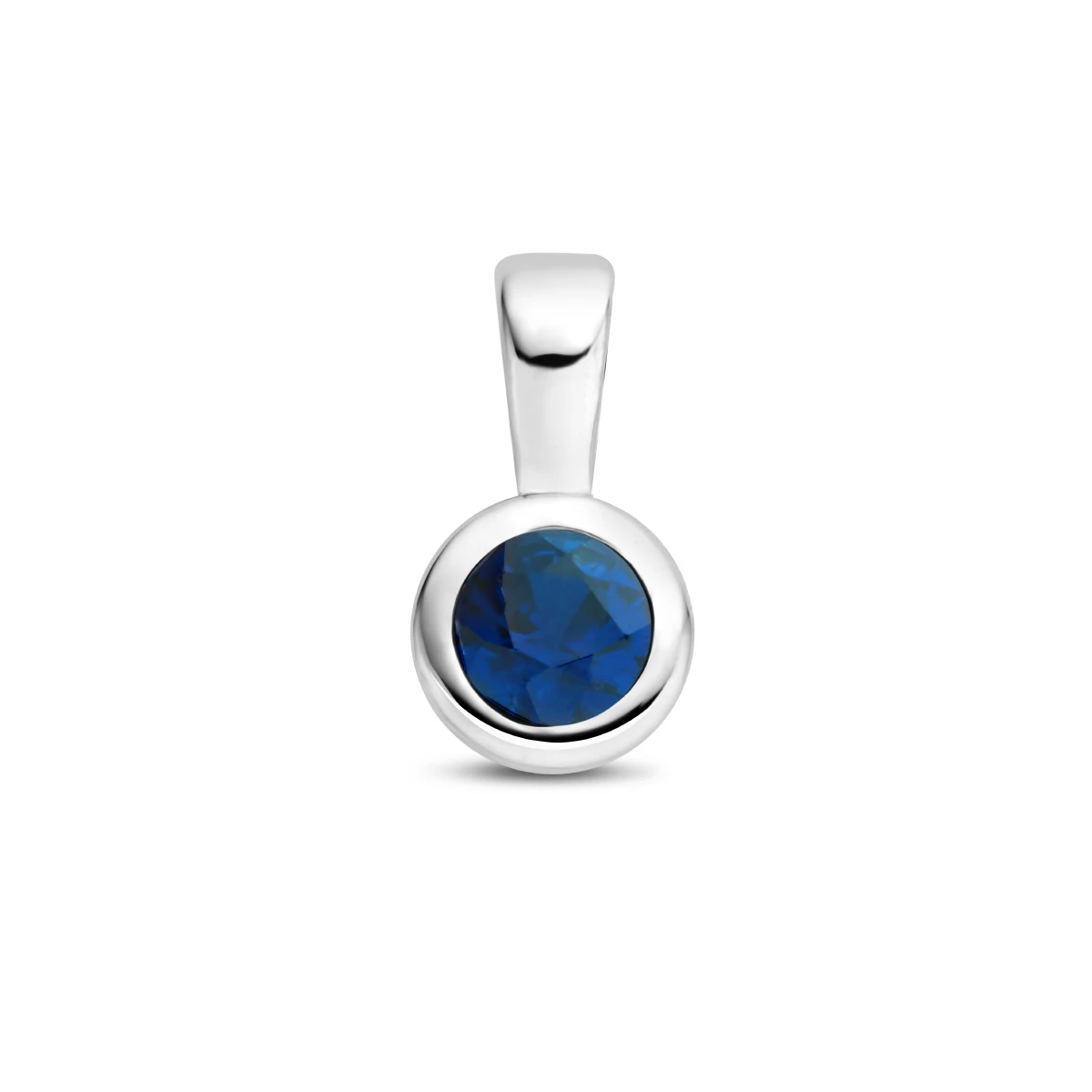 hanger met geboortesteen 11 mm zilver gerhodineerd