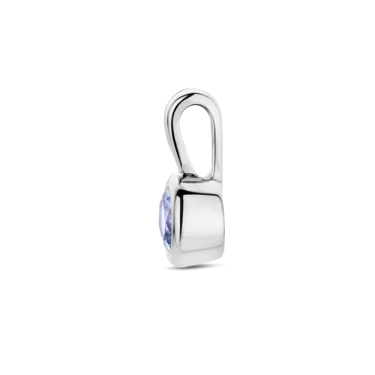 hanger met geboortesteen 11 mm zilver gerhodineerd