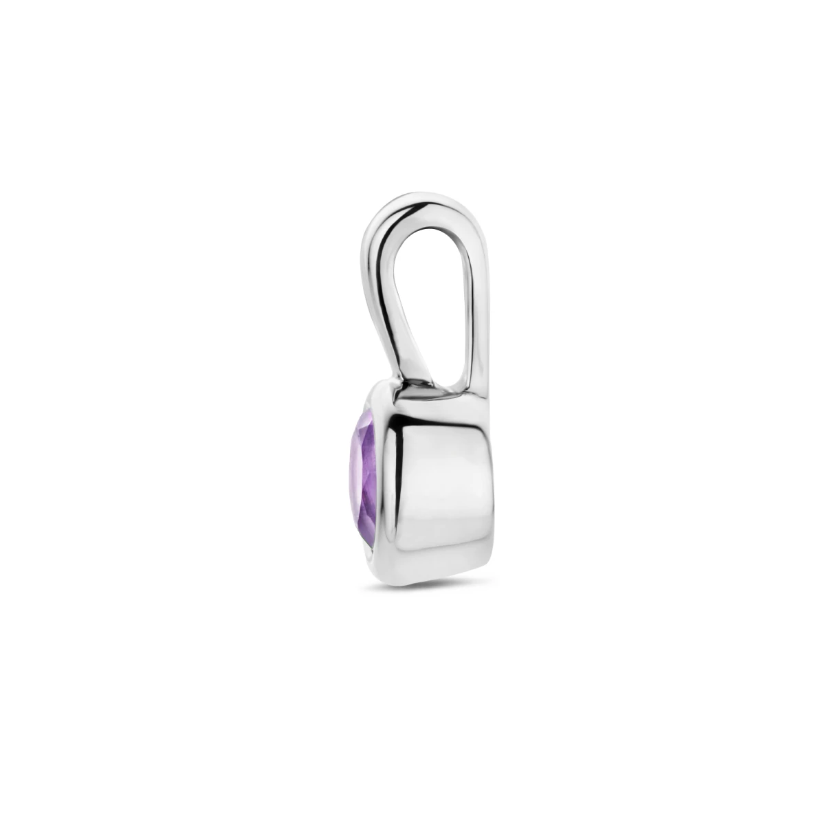 hanger met geboortesteen 11 mm zilver gerhodineerd