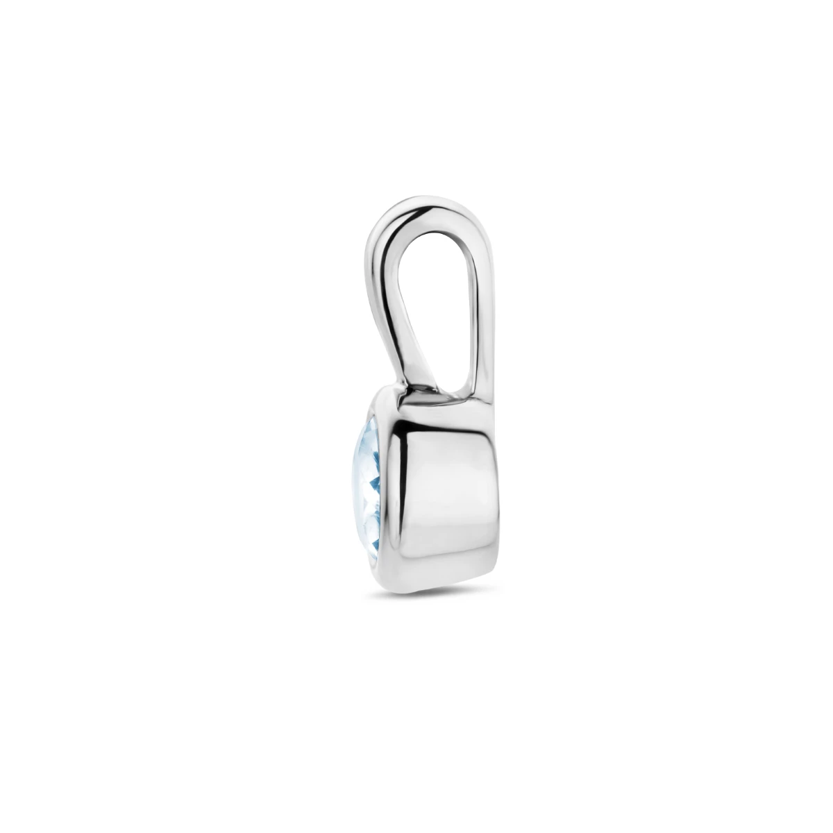 hanger met geboortesteen 11 mm zilver gerhodineerd