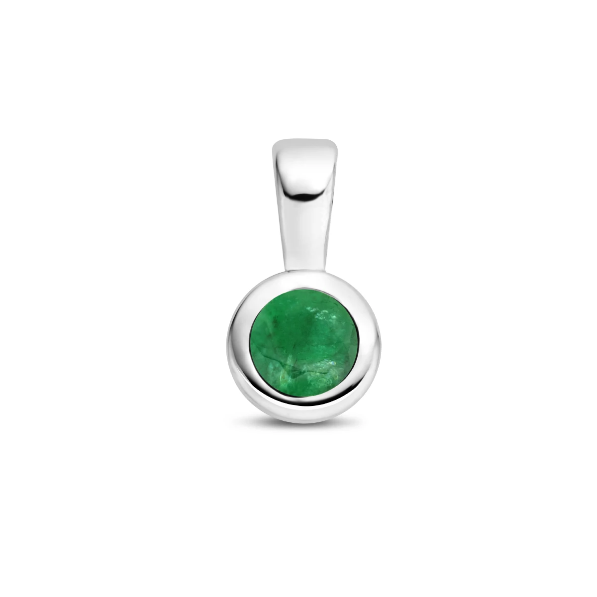 hanger met geboortesteen 11 mm zilver gerhodineerd