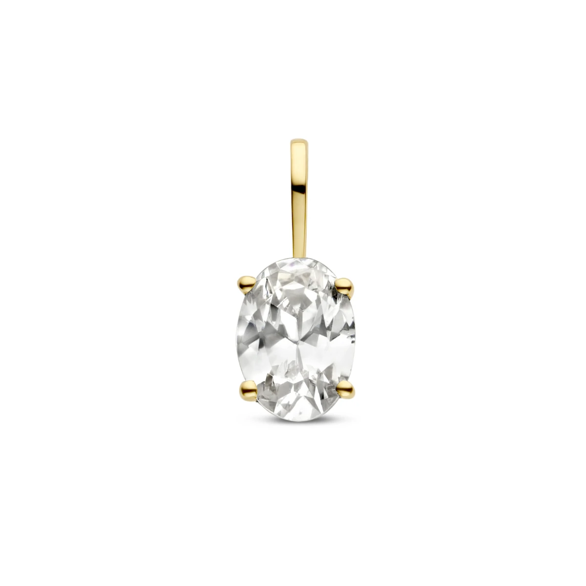hanger met geboortesteen 14K geelgoud