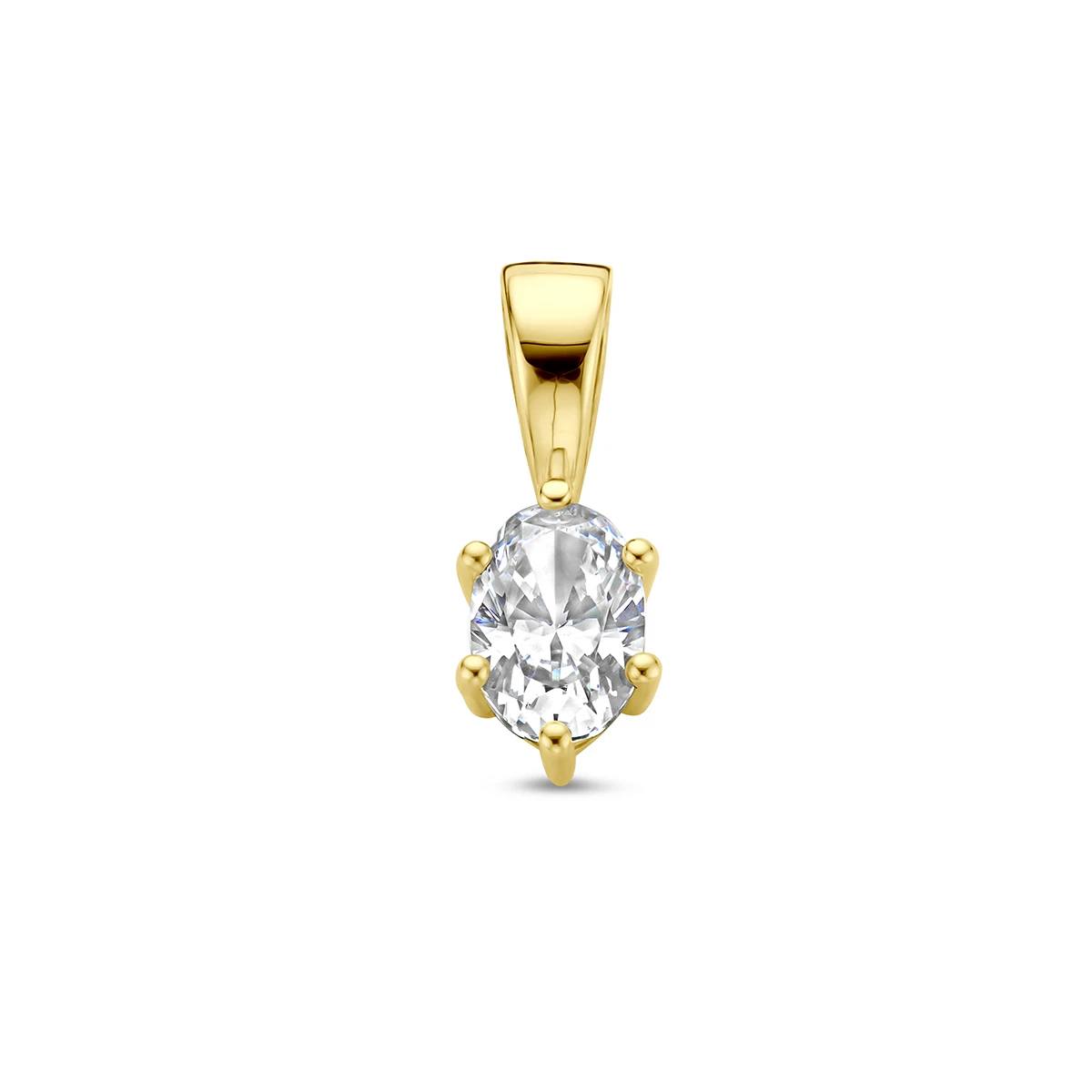 hanger met geboortesteen 14K geelgoud