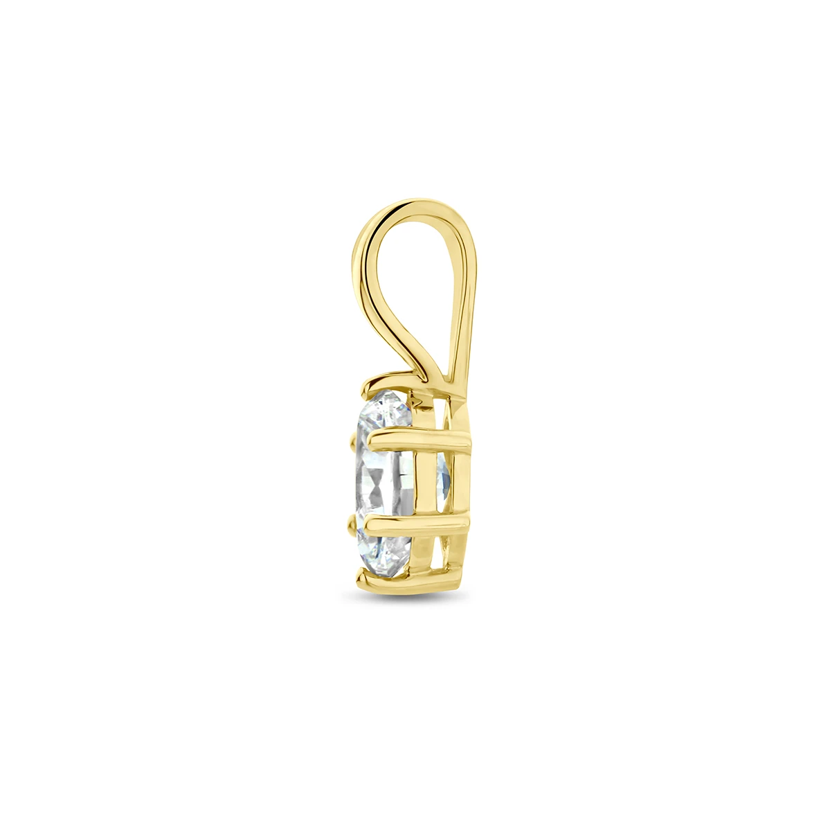 hanger met geboortesteen 14K geelgoud