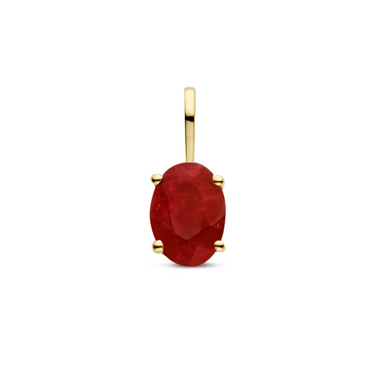 hanger met geboortesteen 14K geelgoud