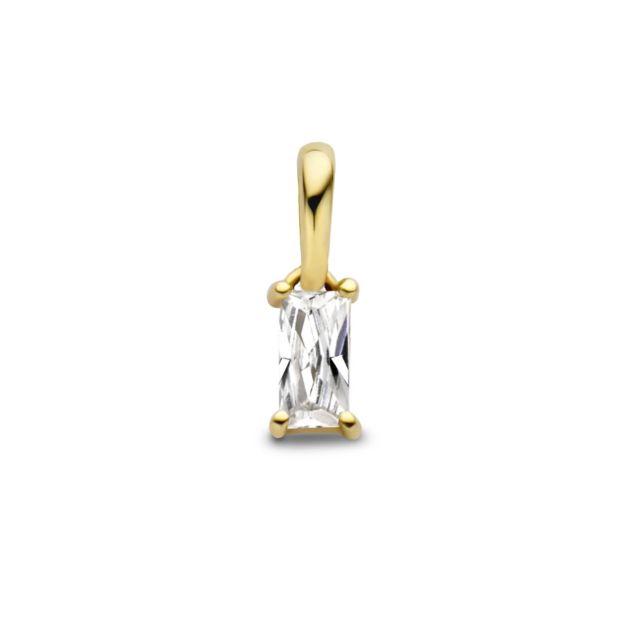 hanger met geboortesteen 9 mm 14K geelgoud
