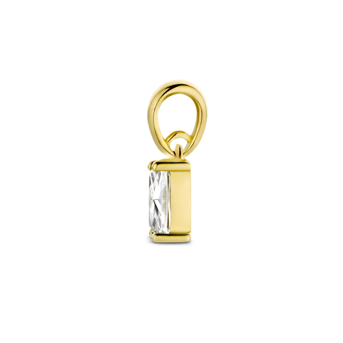 hanger met geboortesteen 9 mm 14K geelgoud