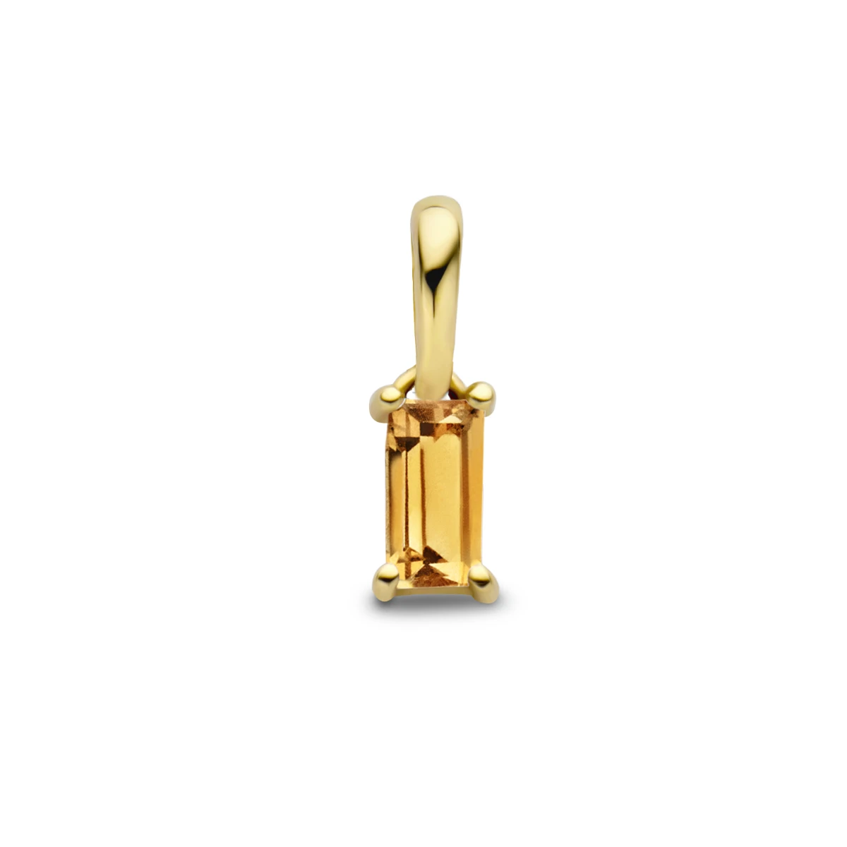 hanger met geboortesteen 9 mm 14K geelgoud