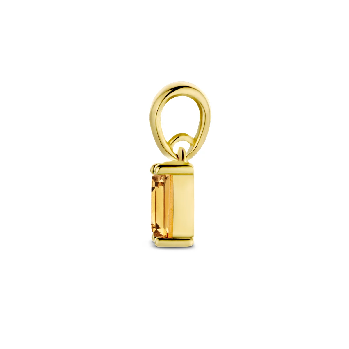 hanger met geboortesteen 9 mm 14K geelgoud
