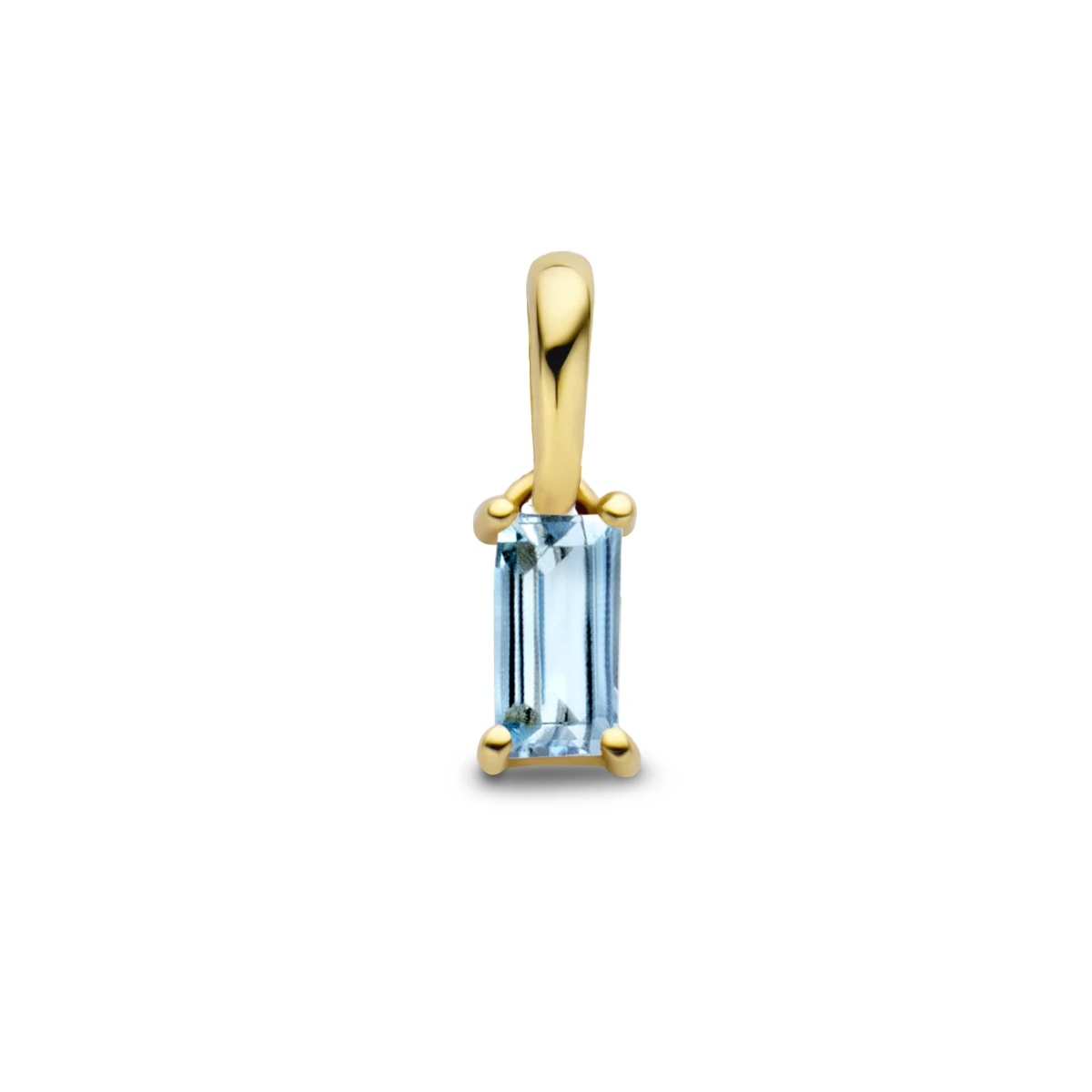 hanger met geboortesteen 9 mm 14K geelgoud