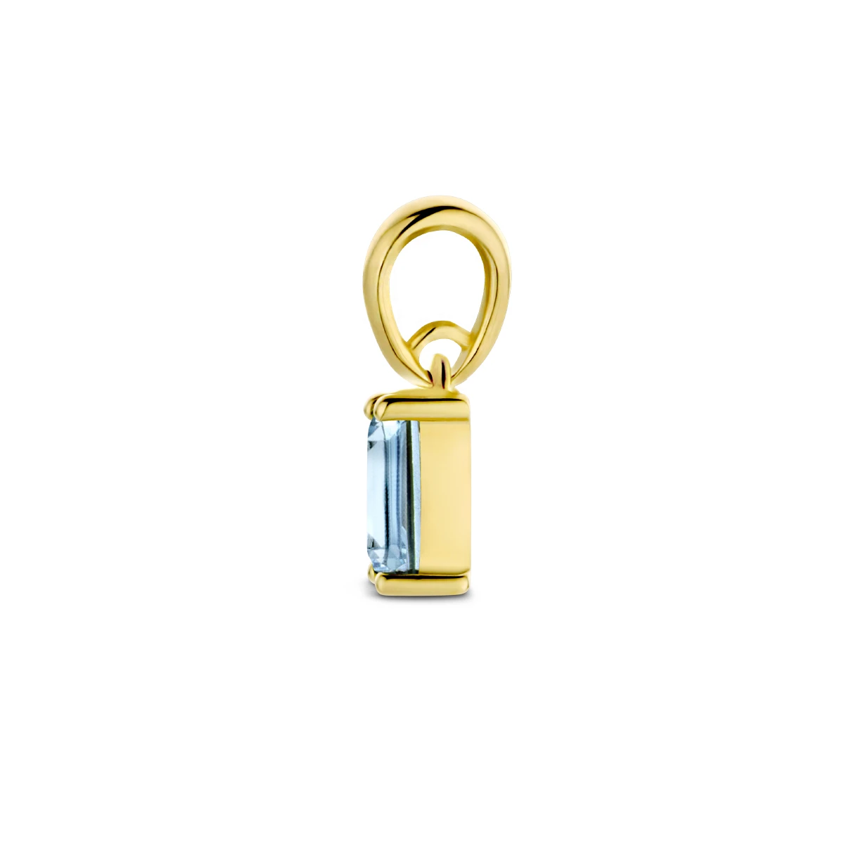 hanger met geboortesteen 9 mm 14K geelgoud