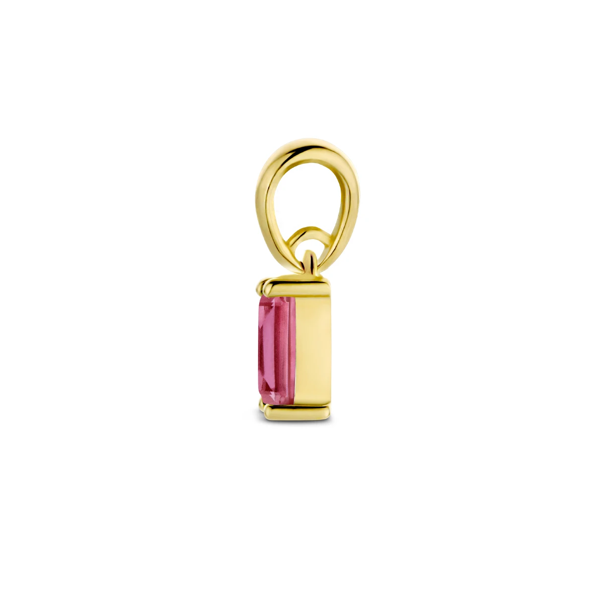hanger met geboortesteen 9 mm 14K geelgoud