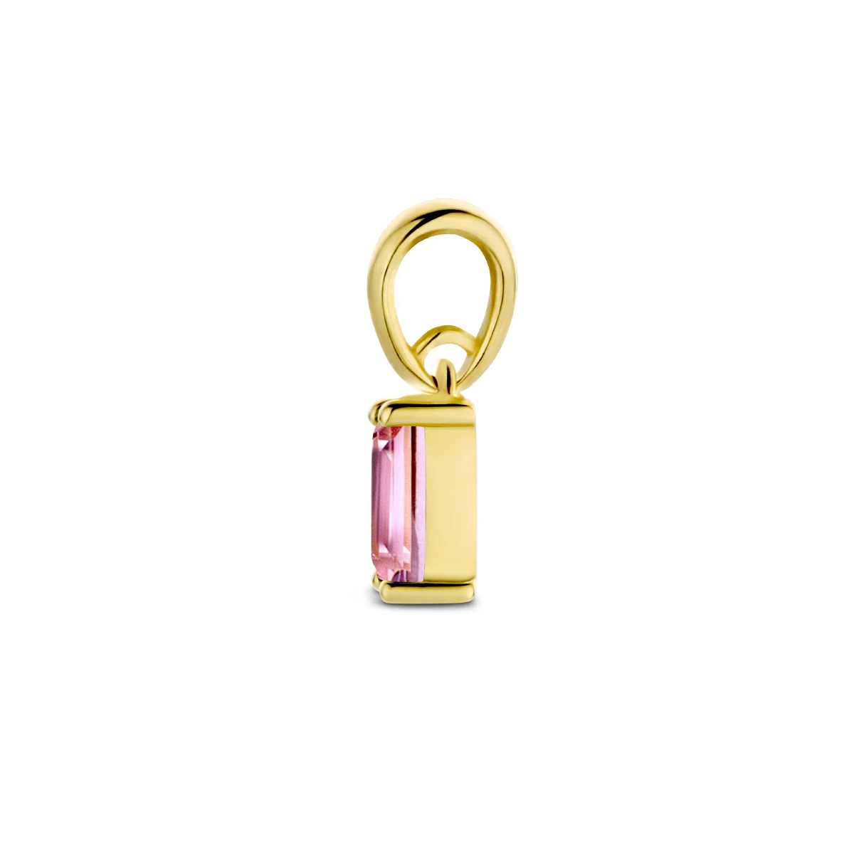 hanger met geboortesteen 9 mm 14K geelgoud
