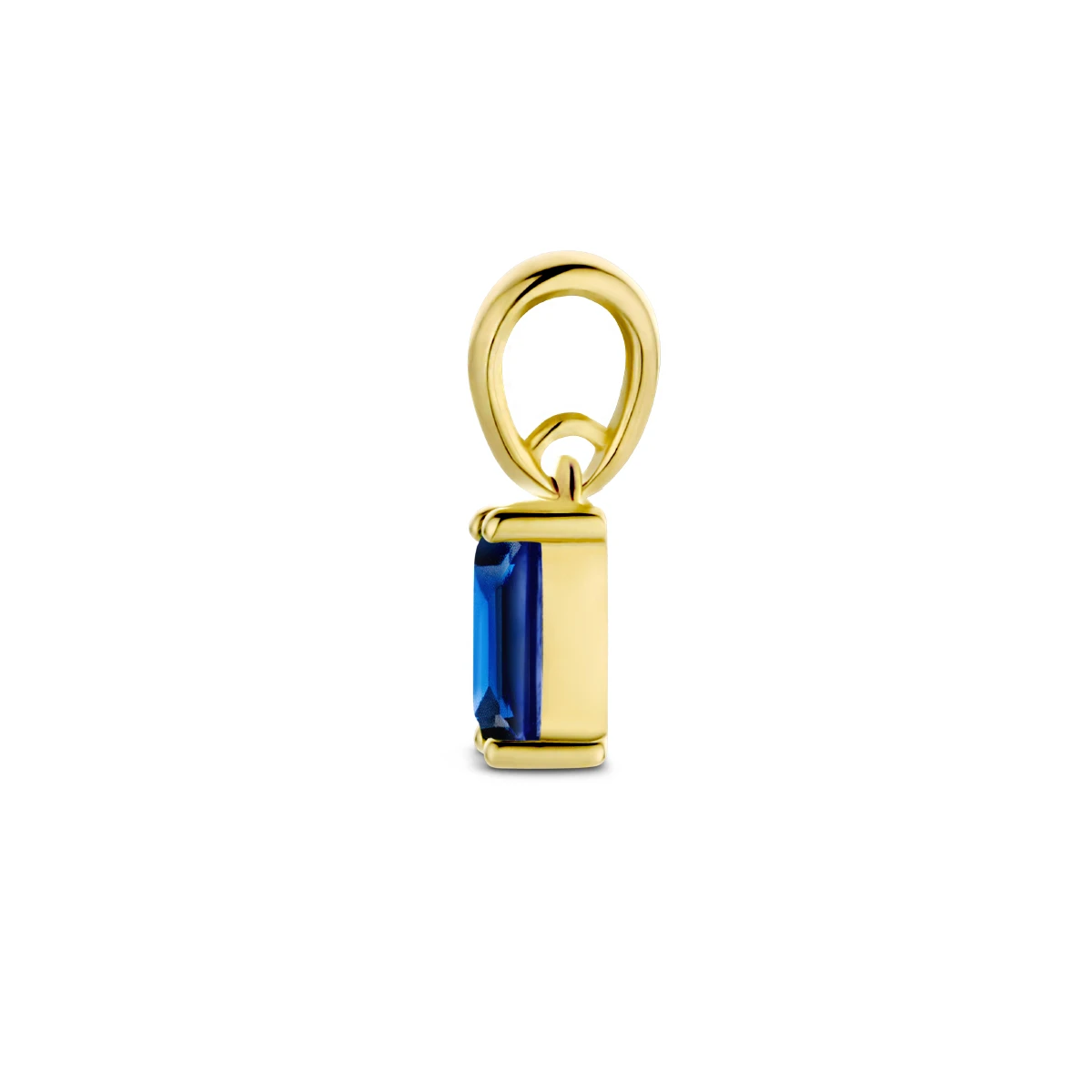 hanger met geboortesteen 9 mm 14K geelgoud