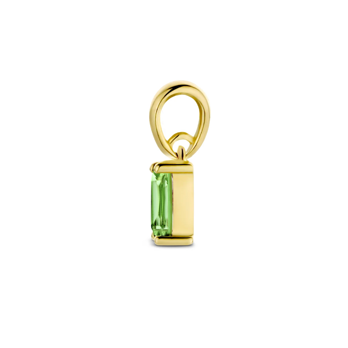 hanger met geboortesteen 9 mm 14K geelgoud