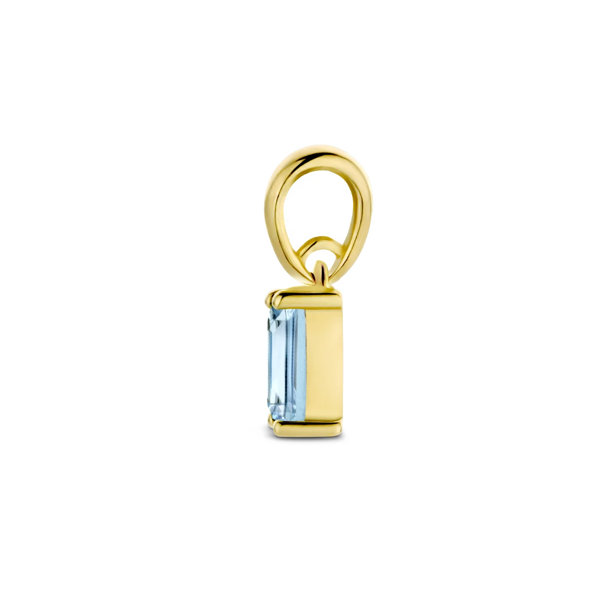 hanger met geboortesteen 9 mm 14K geelgoud