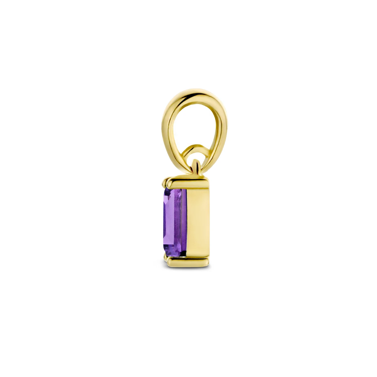 hanger met geboortesteen 9 mm 14K geelgoud
