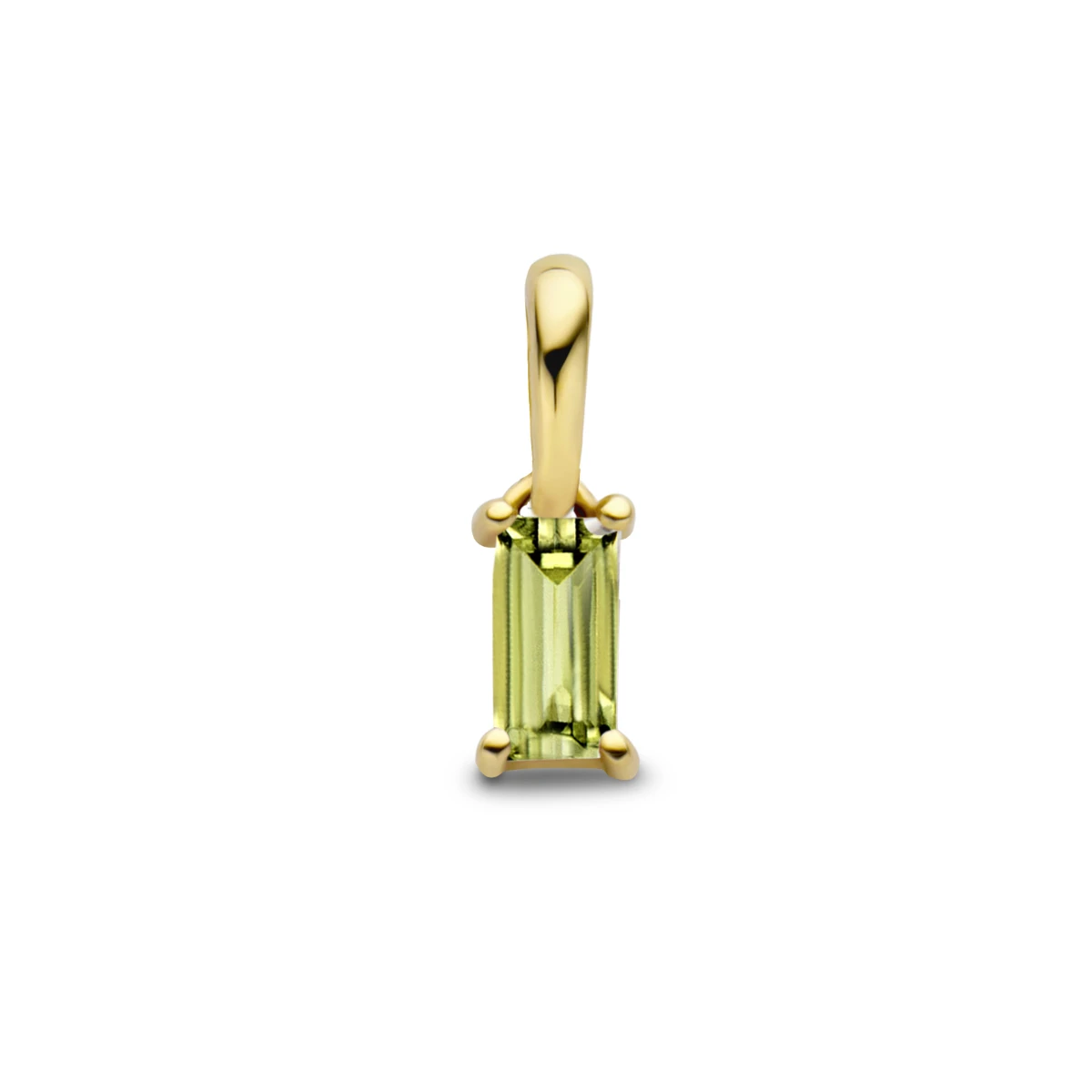 hanger met geboortesteen 9 mm 14K geelgoud