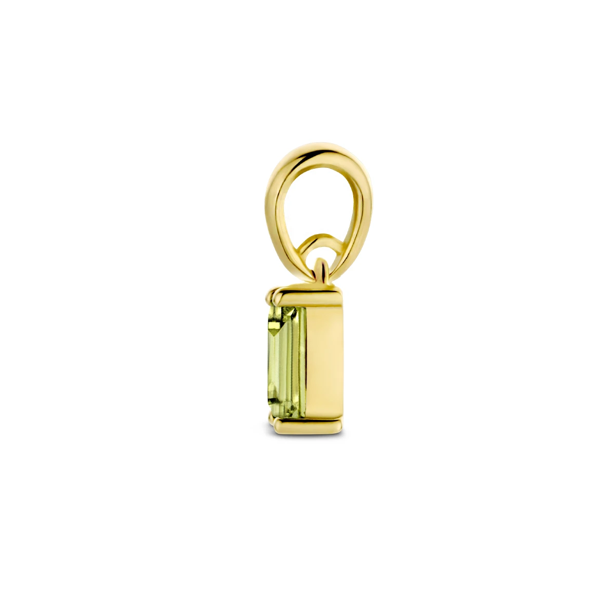 hanger met geboortesteen 9 mm 14K geelgoud