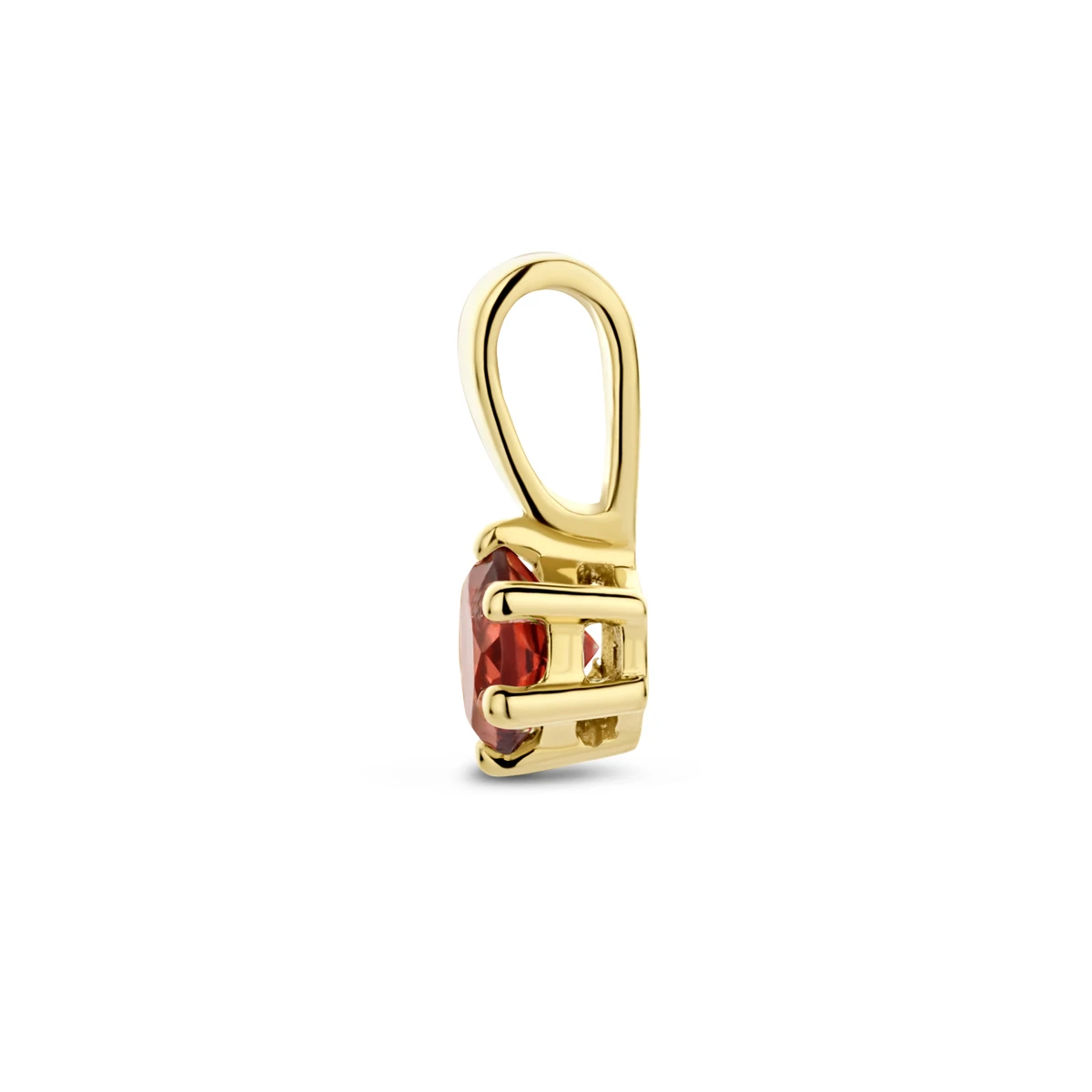 hanger met geboortesteen 9,5 mm 14K geelgoud