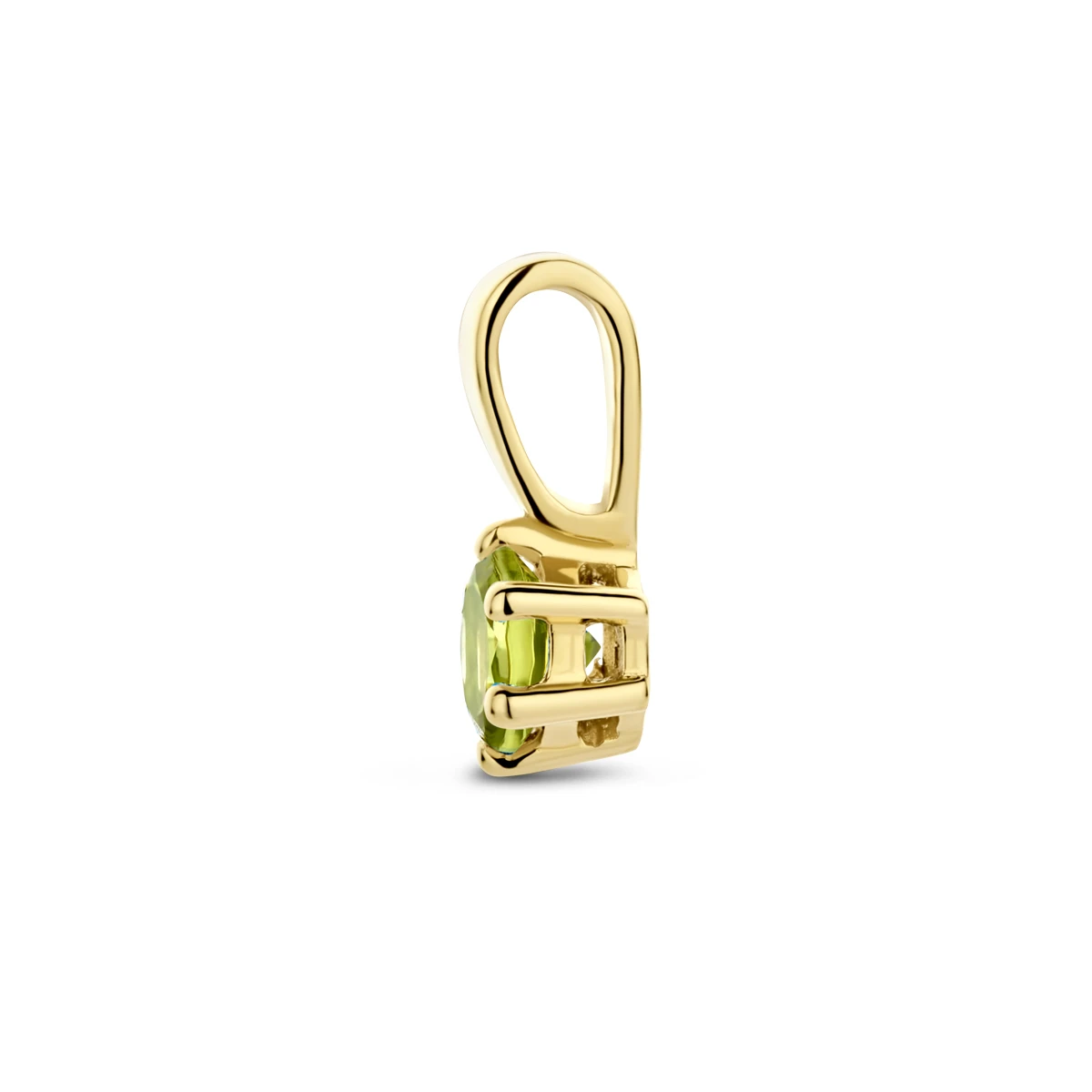hanger met geboortesteen 9,5 mm 14K geelgoud