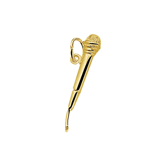 hanger microfoon 23,5 mm 14K geelgoud