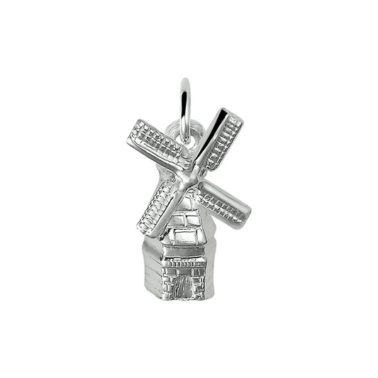 hanger molen beweegbaar zilver wit
