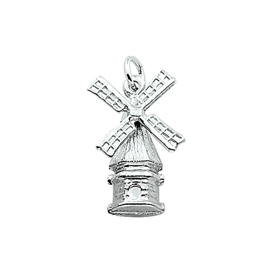 hanger molen beweegbaar zilver wit