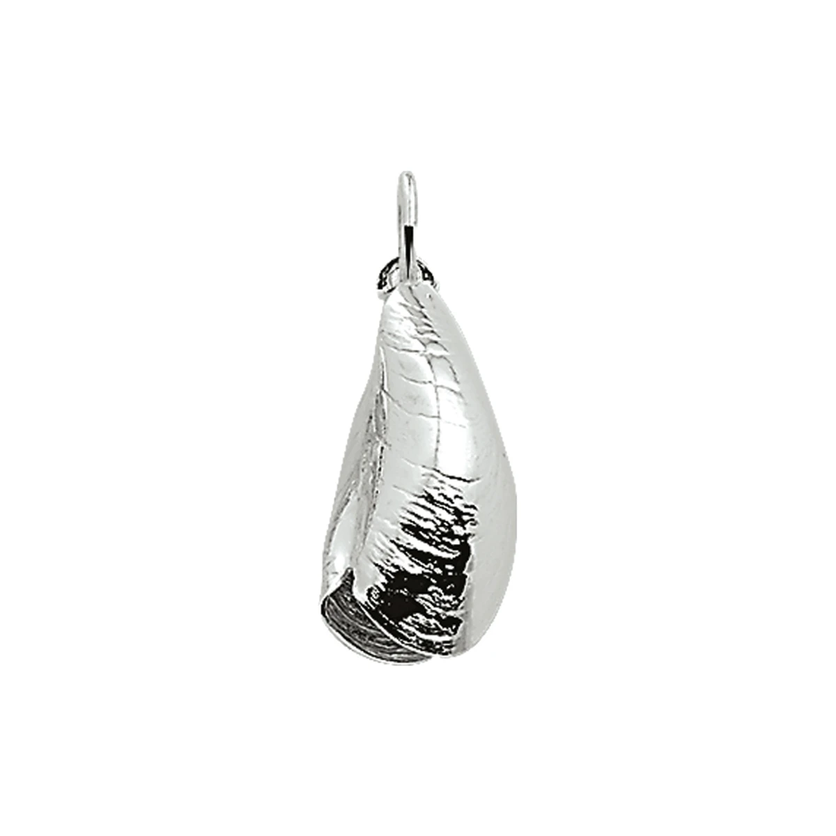 hanger mossel zilver wit