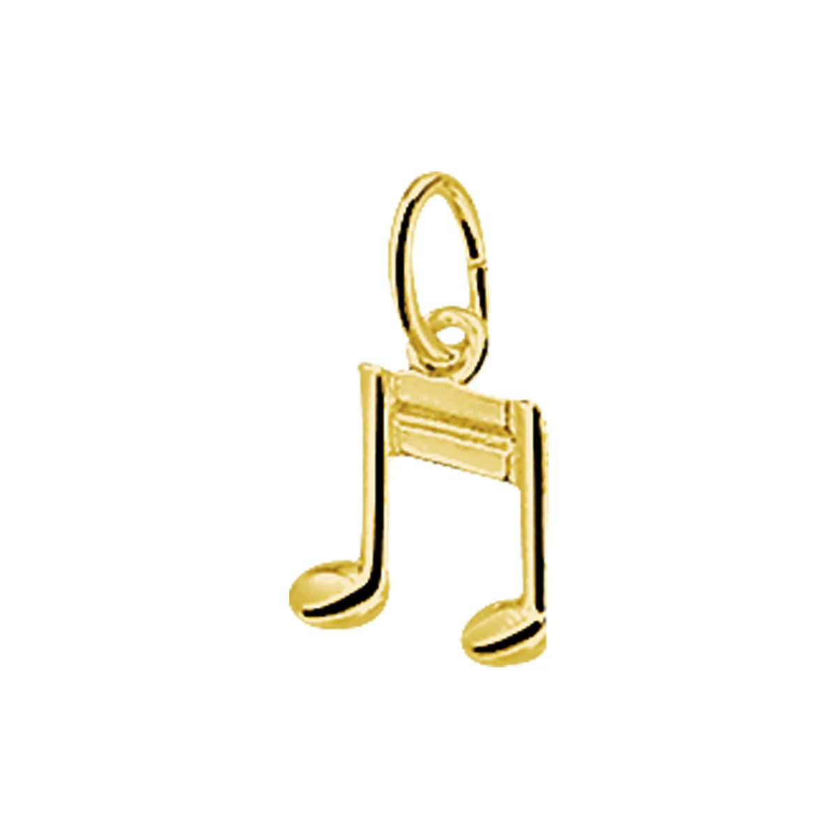 hanger muzieknoot 11 mm 14K geelgoud