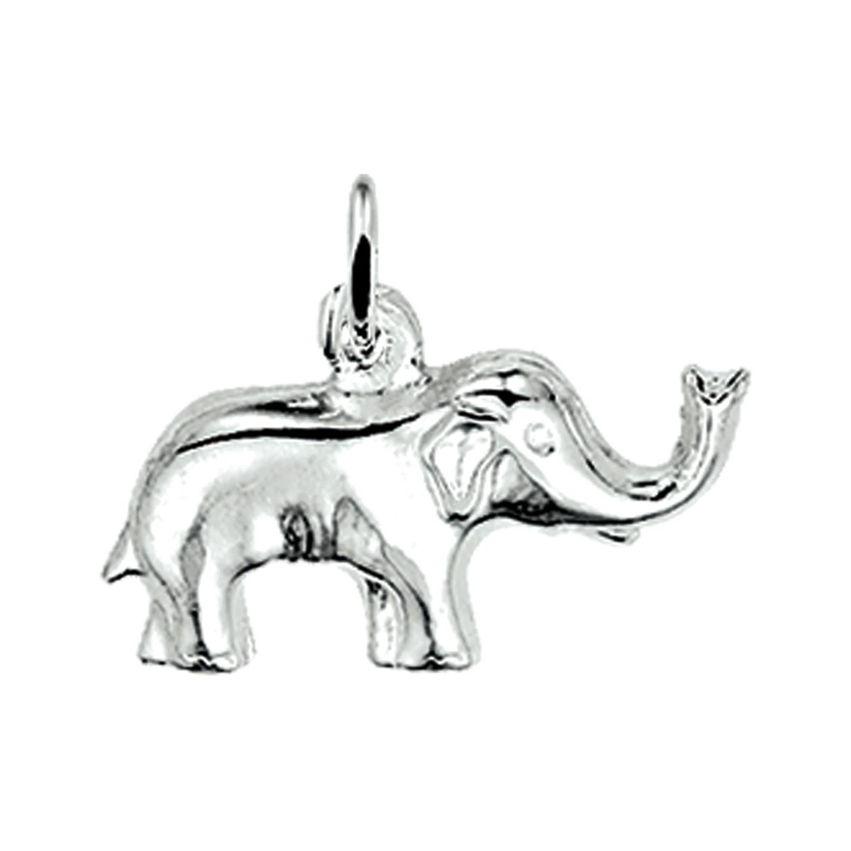 hanger olifant 12 mm zilver wit