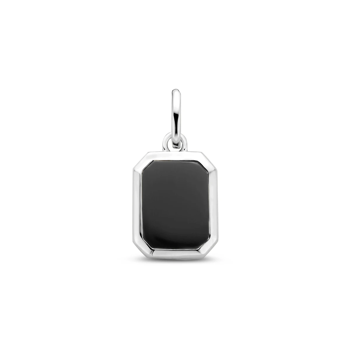 hanger onyx 20 mm zilver gerhodineerd