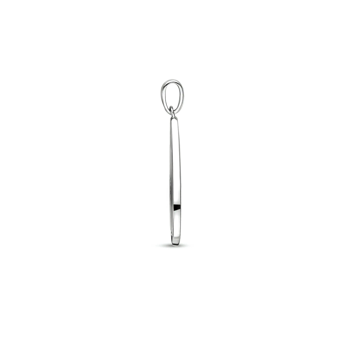 hanger onyx en zirkonia zilver gerhodineerd