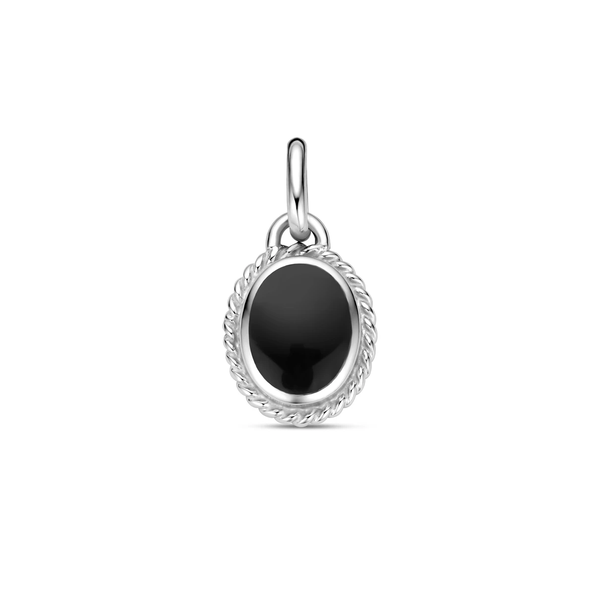 hanger onyx zilver gerhodineerd